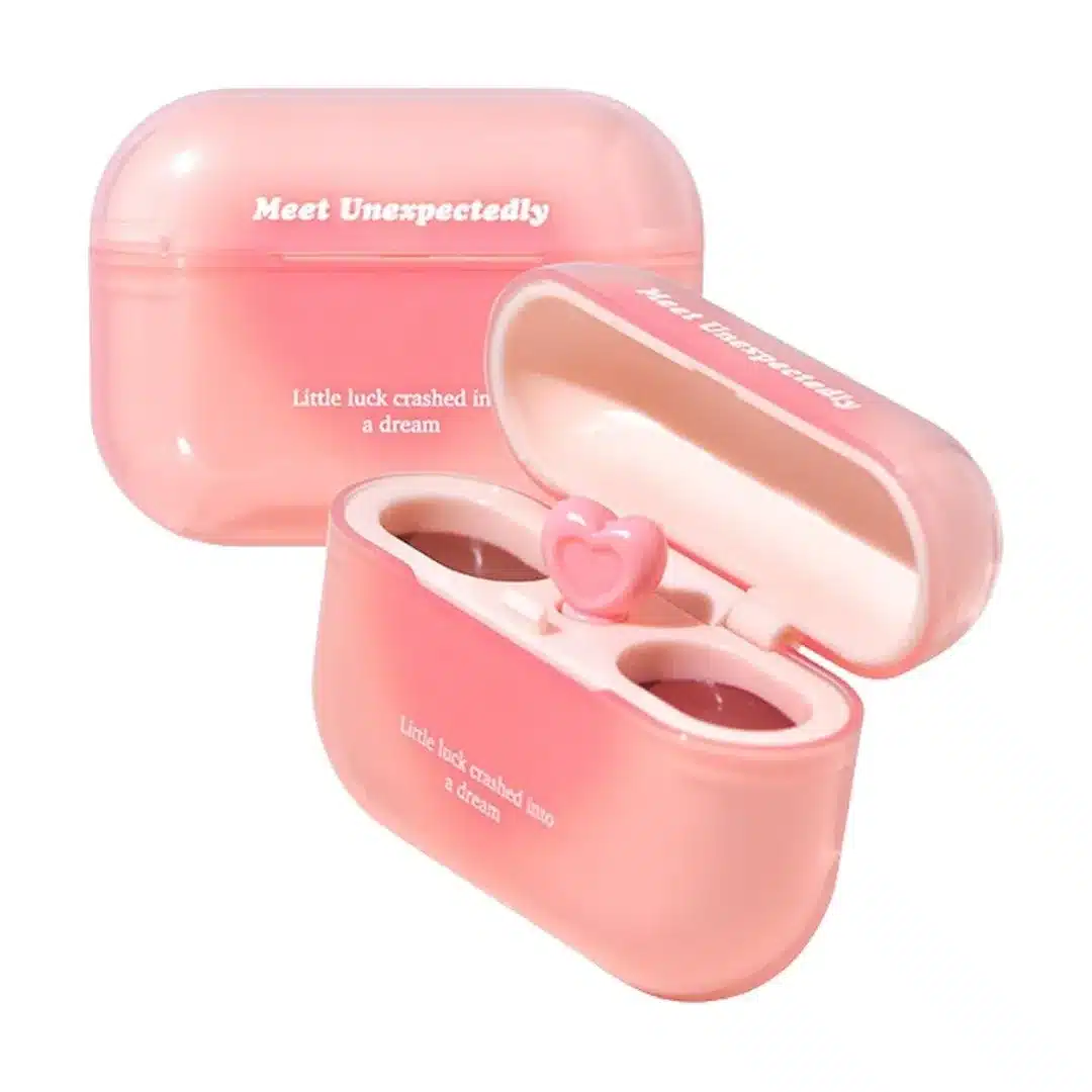 Dual-Shade Cream Blush & Lip Tint with Cute Heart
Case